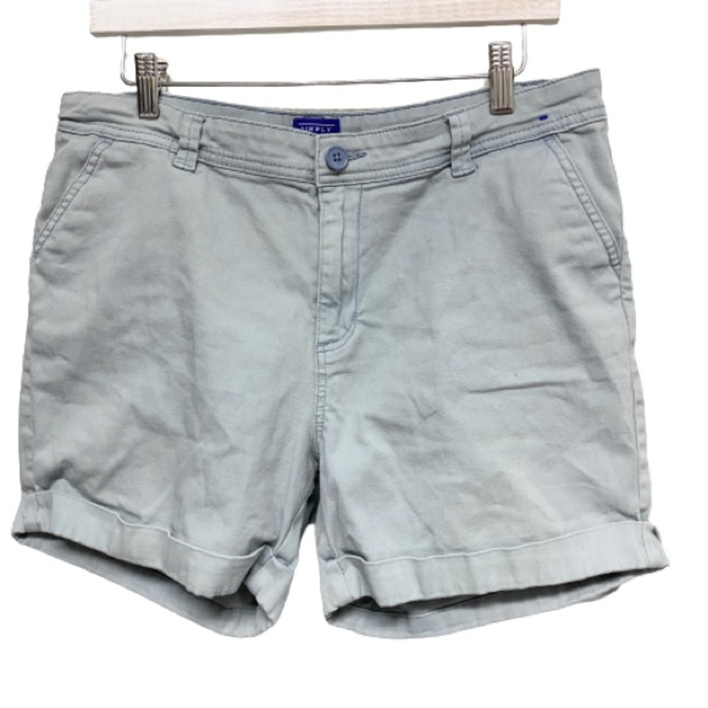 Simply Styled by Sear's Women's Shorts Sage Green Size 12 Cotton Blend